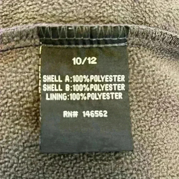 The Earth Gear Jacket Purple Girls Sz 10-12 Fleece Lined Full Zip - Picture 7 of 10